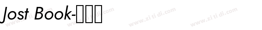 Jost Book字体转换